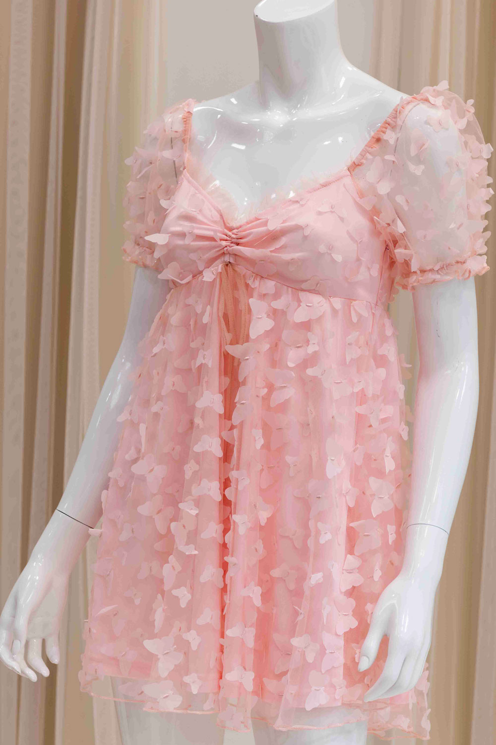 Cap Sleeve Butterfly Mini Dress for Graduation