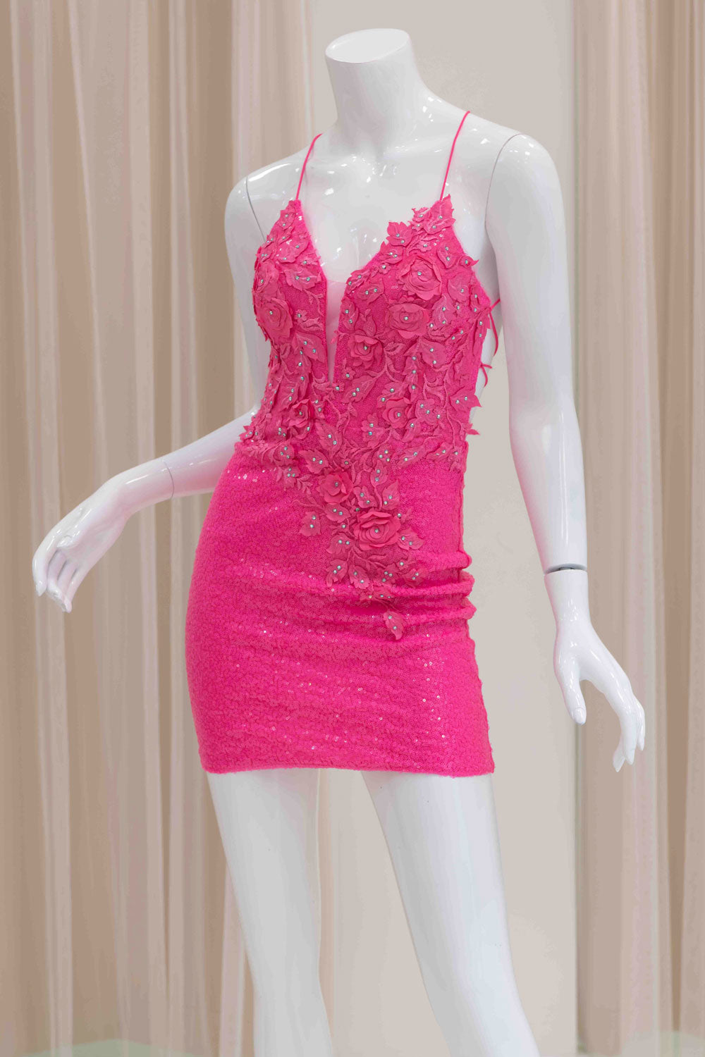 Hot Pink Party Dress