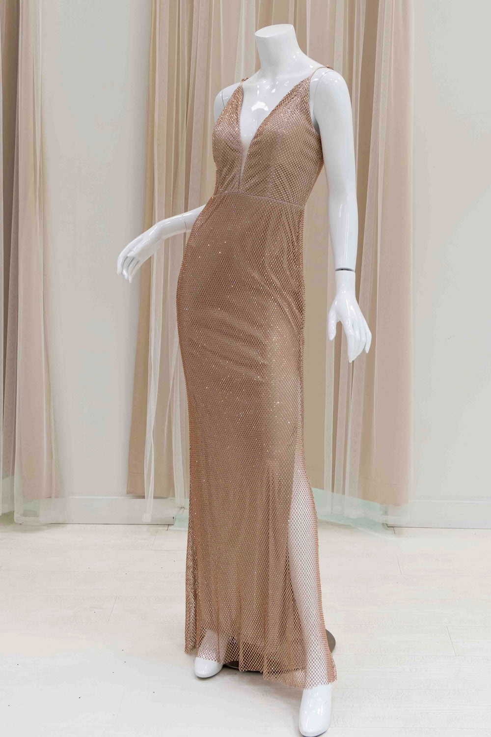 Rhinestone Evening Gown