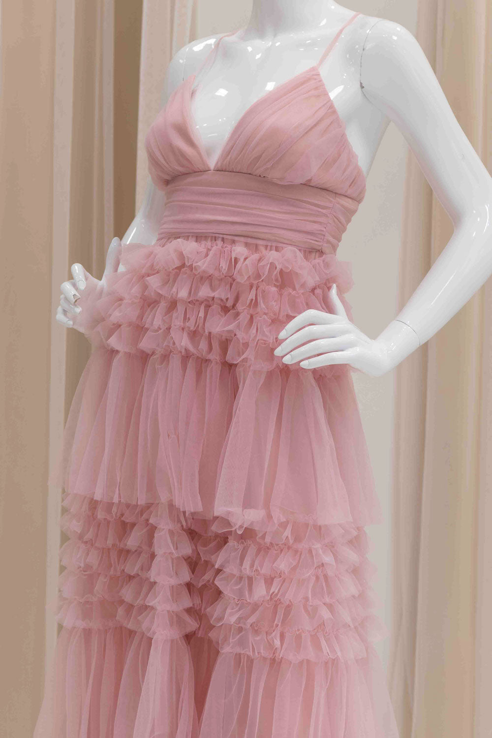 Organza Ball Gown in Pink
