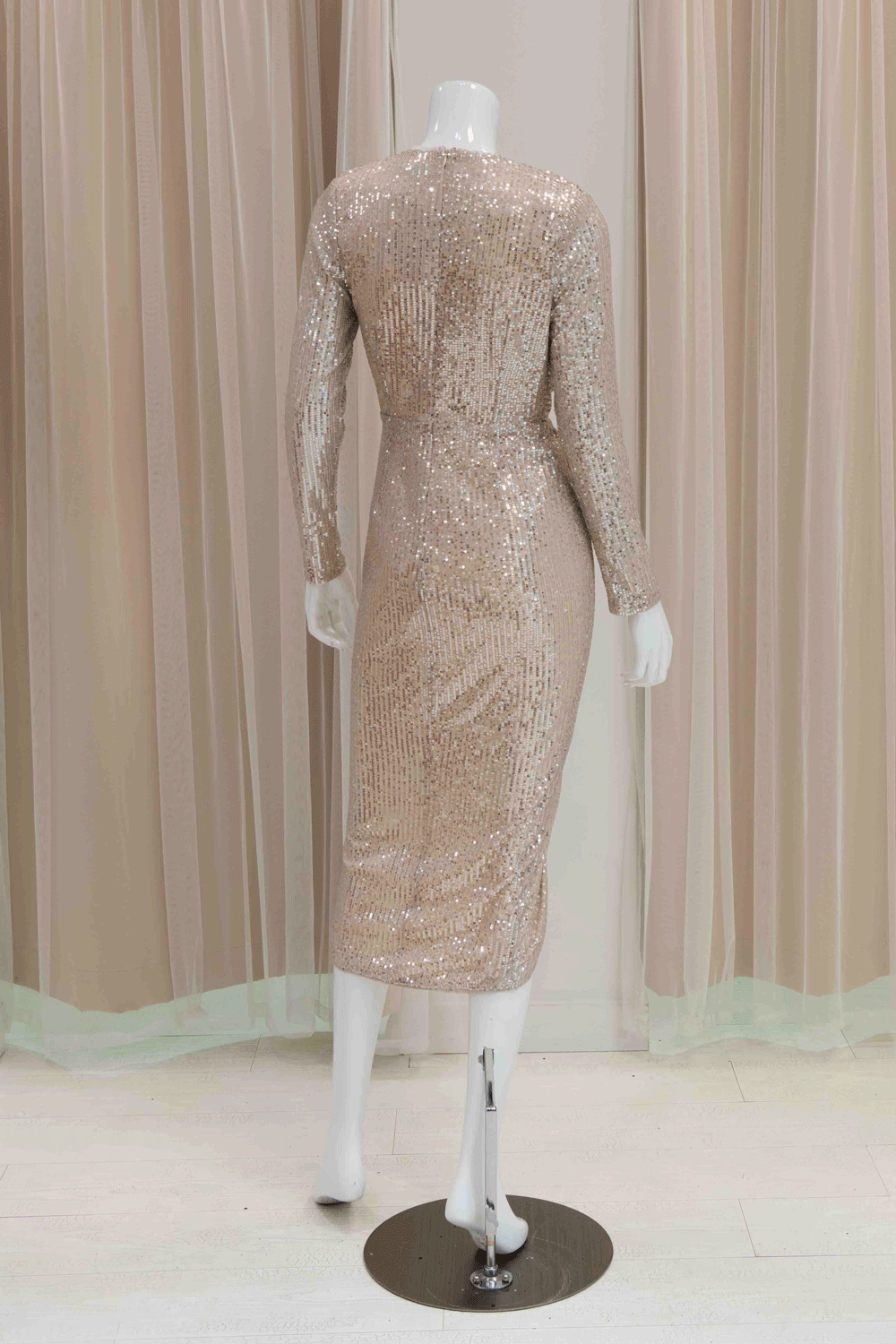 Long Sleeve Winter Party Dress