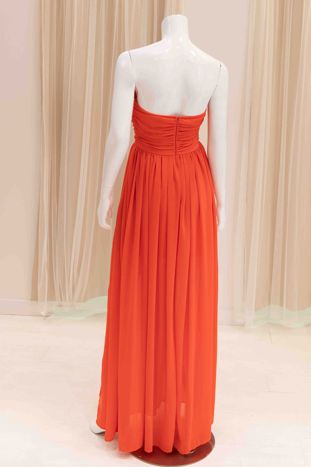 Summer Wedding Guest Dress in Orange