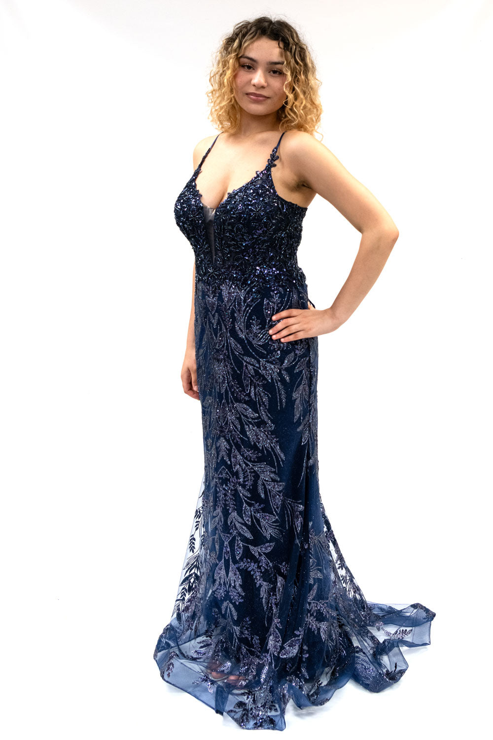 Navy Blue Prom Dress