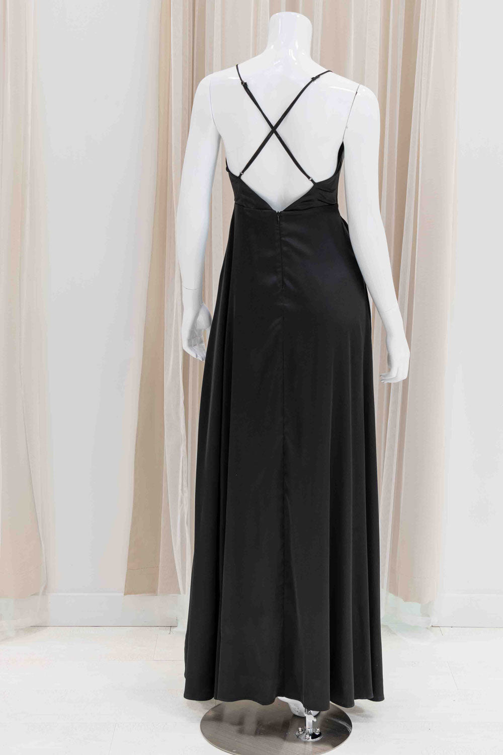 Simple Wedding Guest Dress in Black