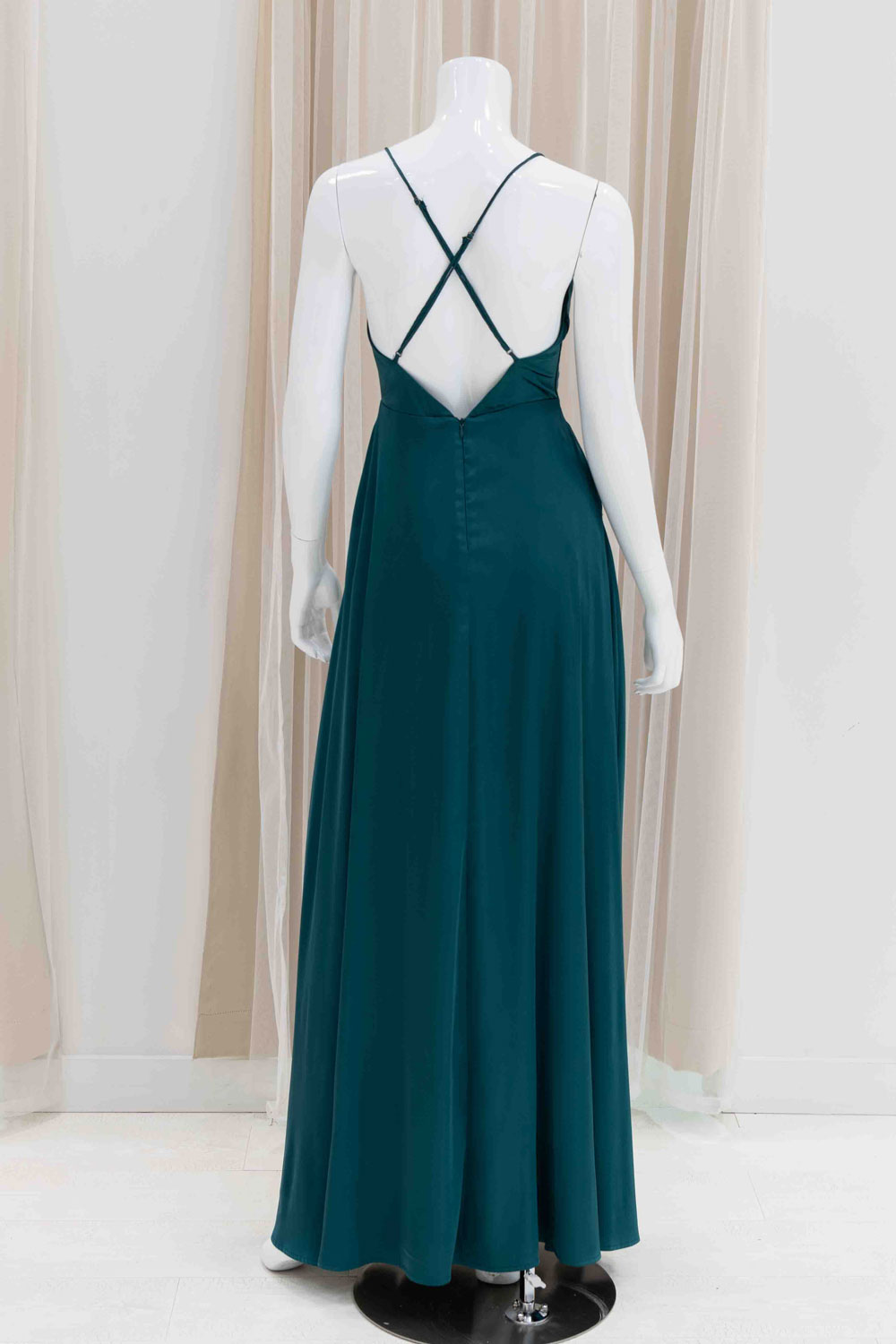Simple Wedding Guest Dress in Green