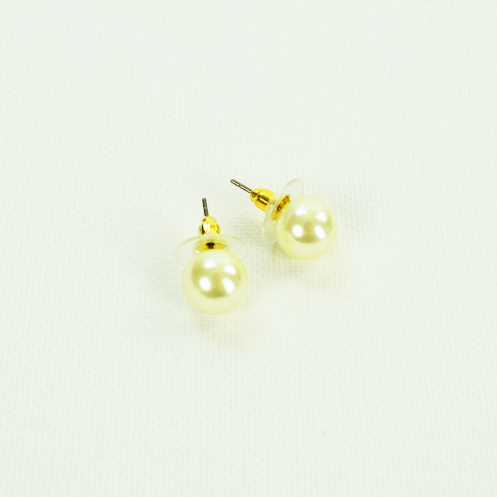 Ivory Pearl Stud Earrings