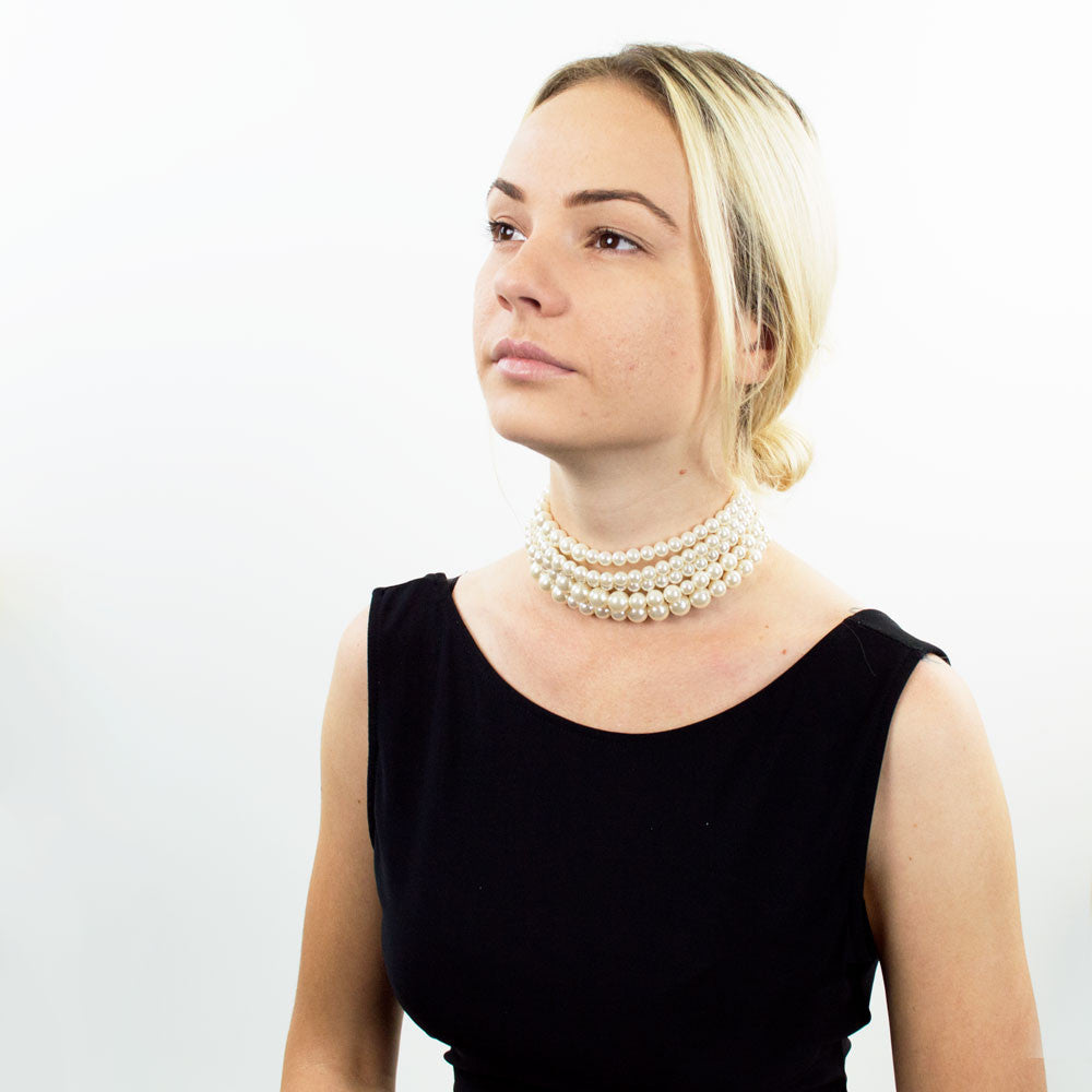 Ivory Pearl Choker Necklace