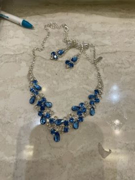 Rhinestone Necklace Set | NSR0089