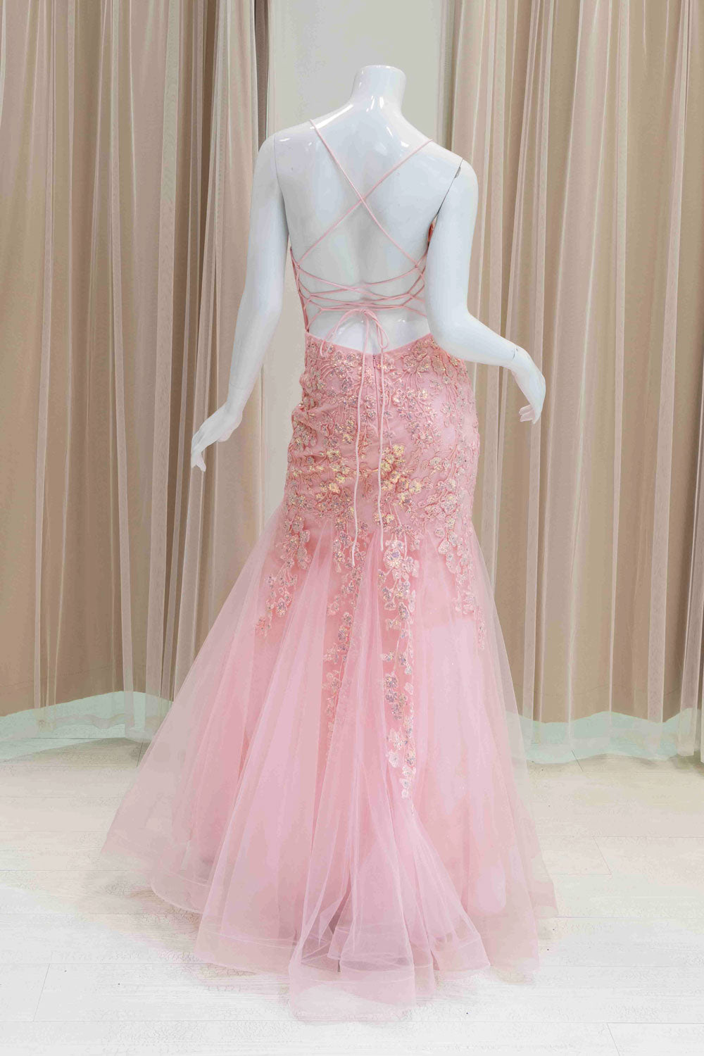 Delicate and Sexy Mermaid Prom Dress in Pink
