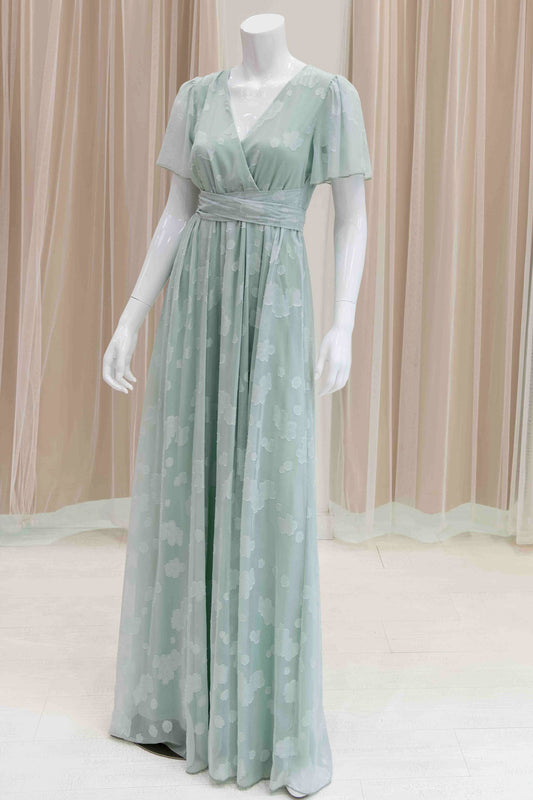 Bohemian Maxi Dress in Sage Green