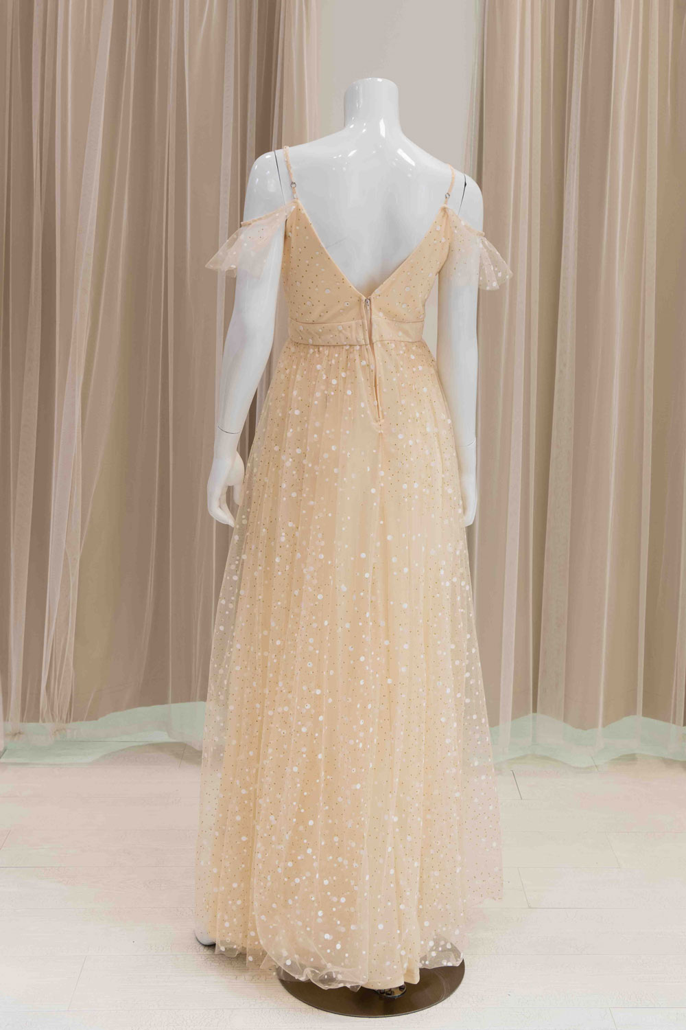Mesh Evening Dress for Beach Photoshoot