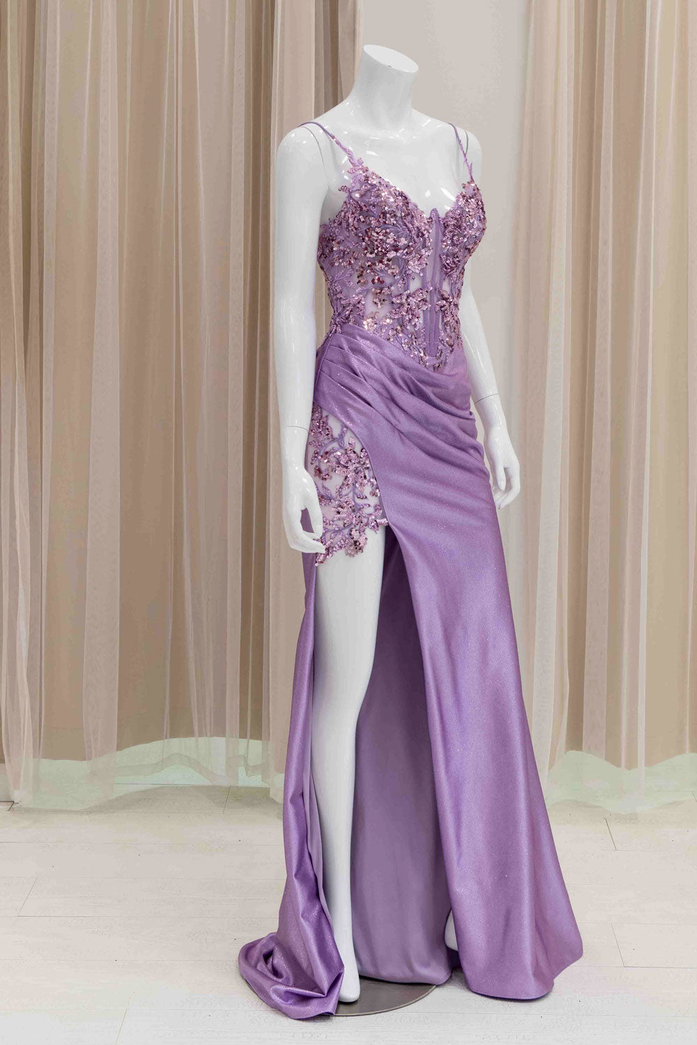Sexy Wedding Guest Dress in Lavender