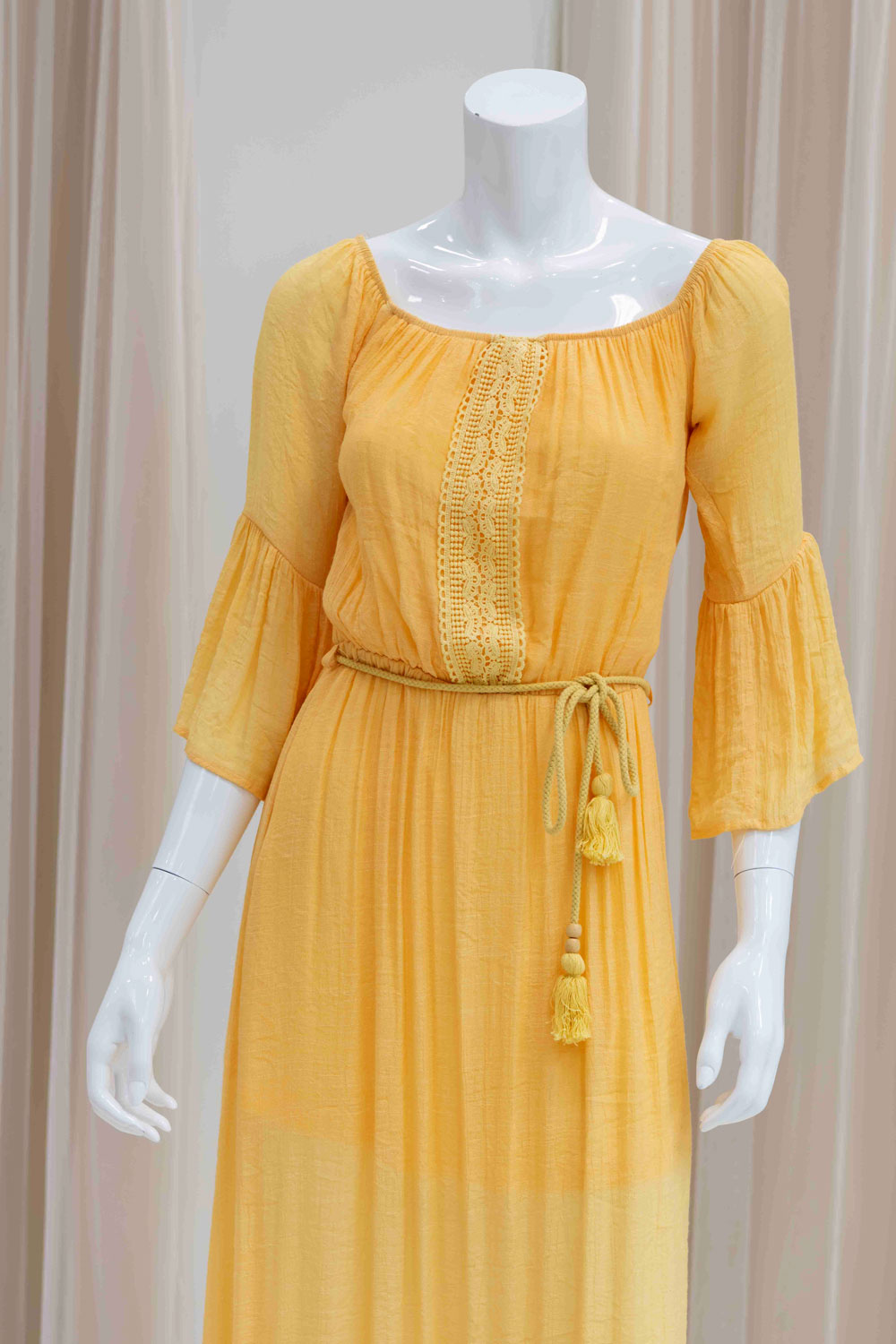 Summer Vocation Dress with 3/4 Bell Sleeves