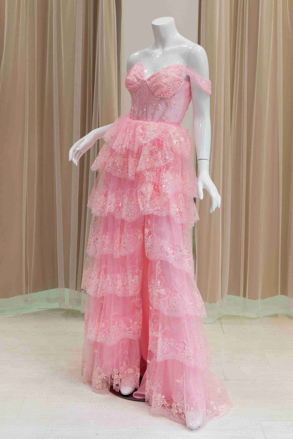 Modern Sweet 16 Ball Gown in Pink