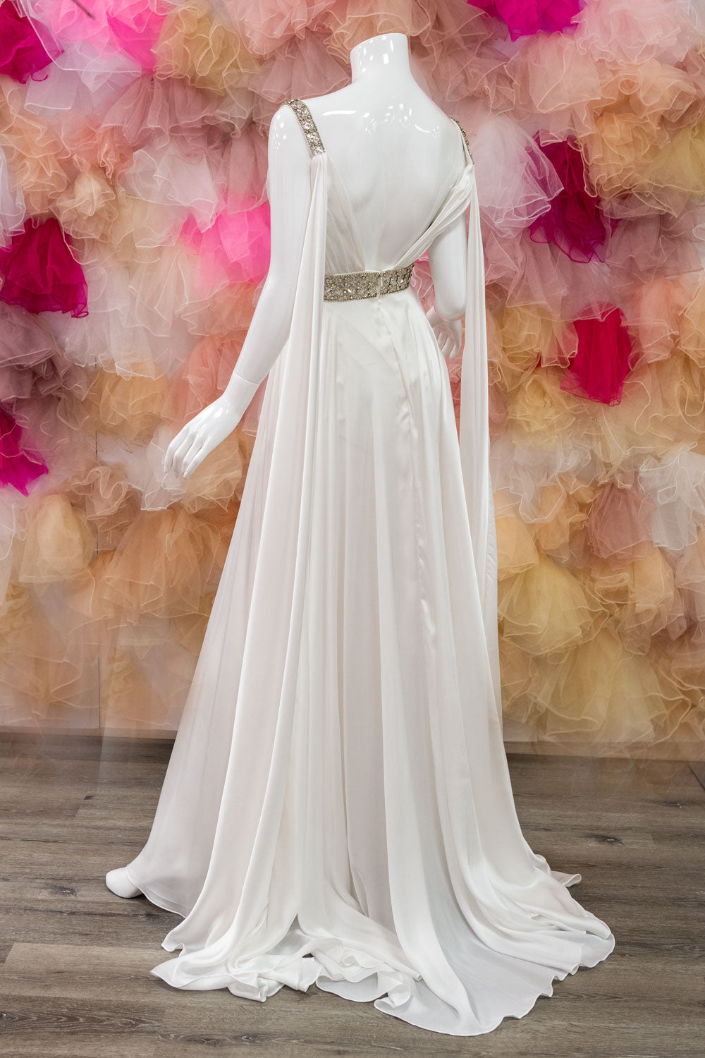 Sexy Wedding Dress with Cape Sleeves