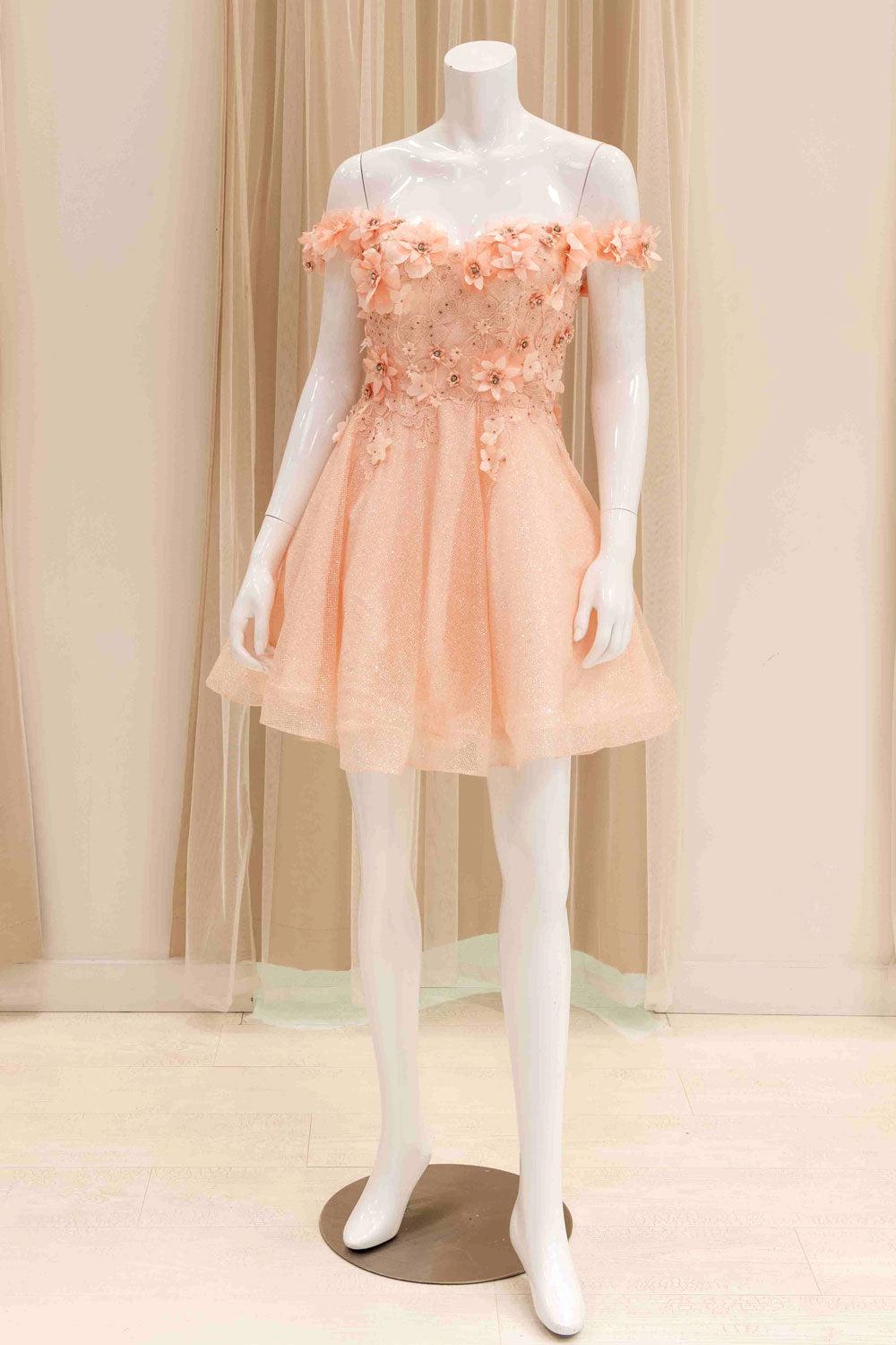 Blush Pink Short Sweet 16 Dress