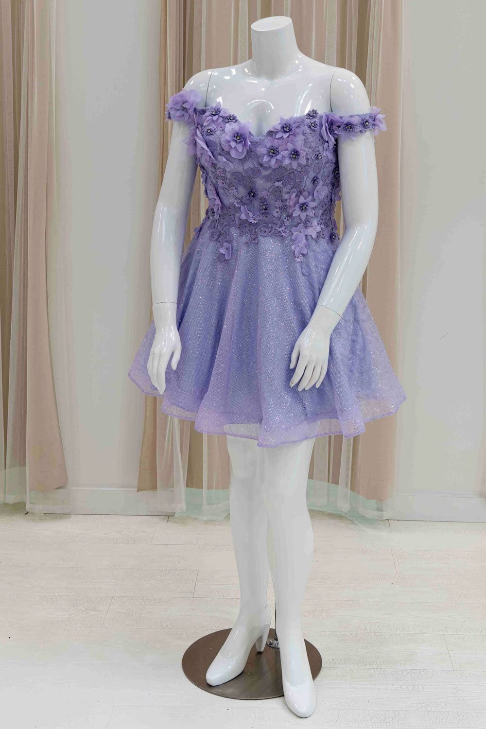 Short Sweet 16 Dress in Lavender