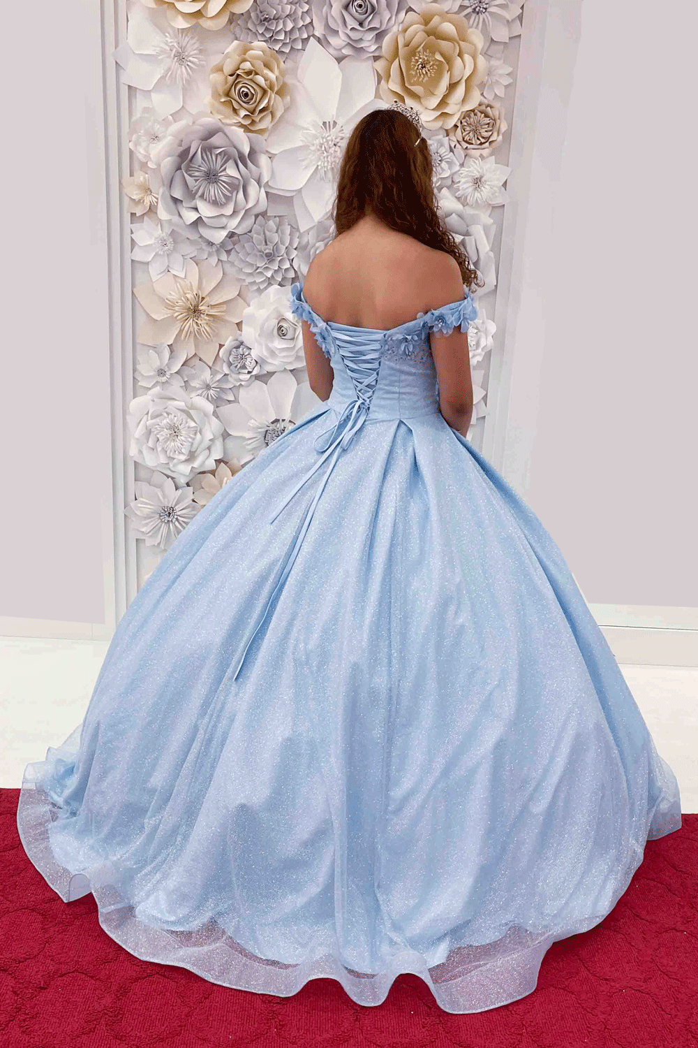 Baby Blue Sweet 16 Ball Gown