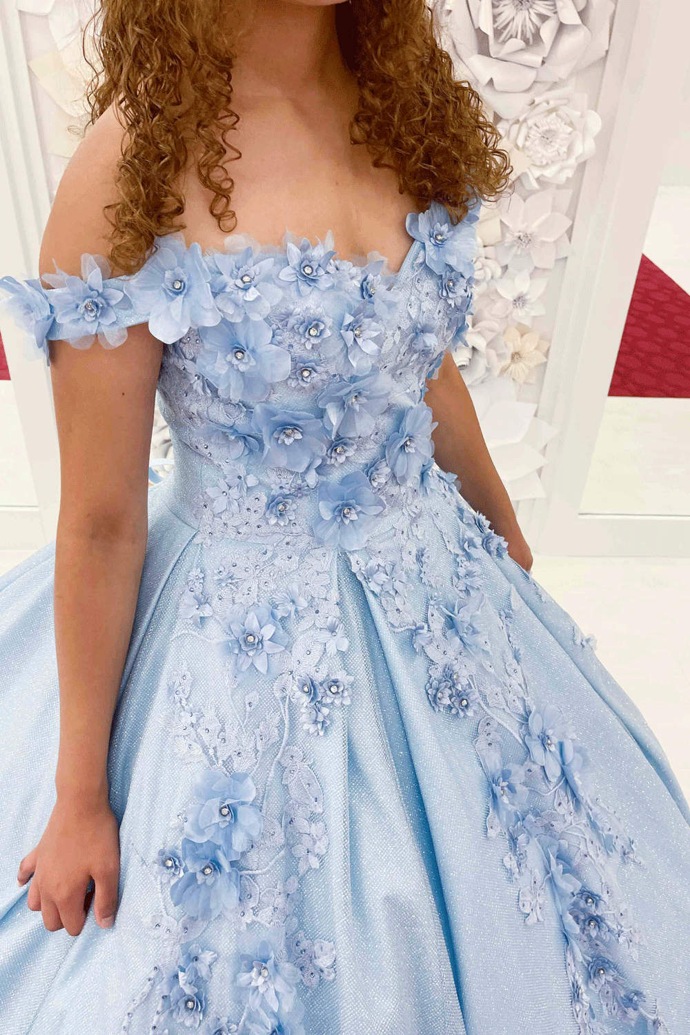 Light Blue Sweet 16 Dress