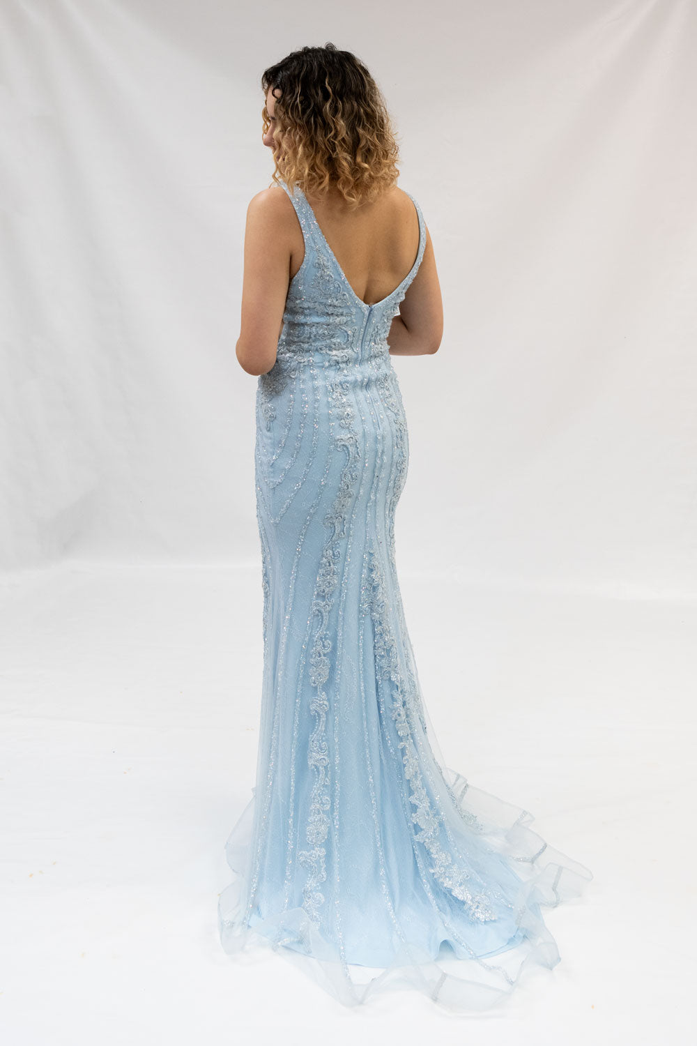 Light Blue Evening Gown
