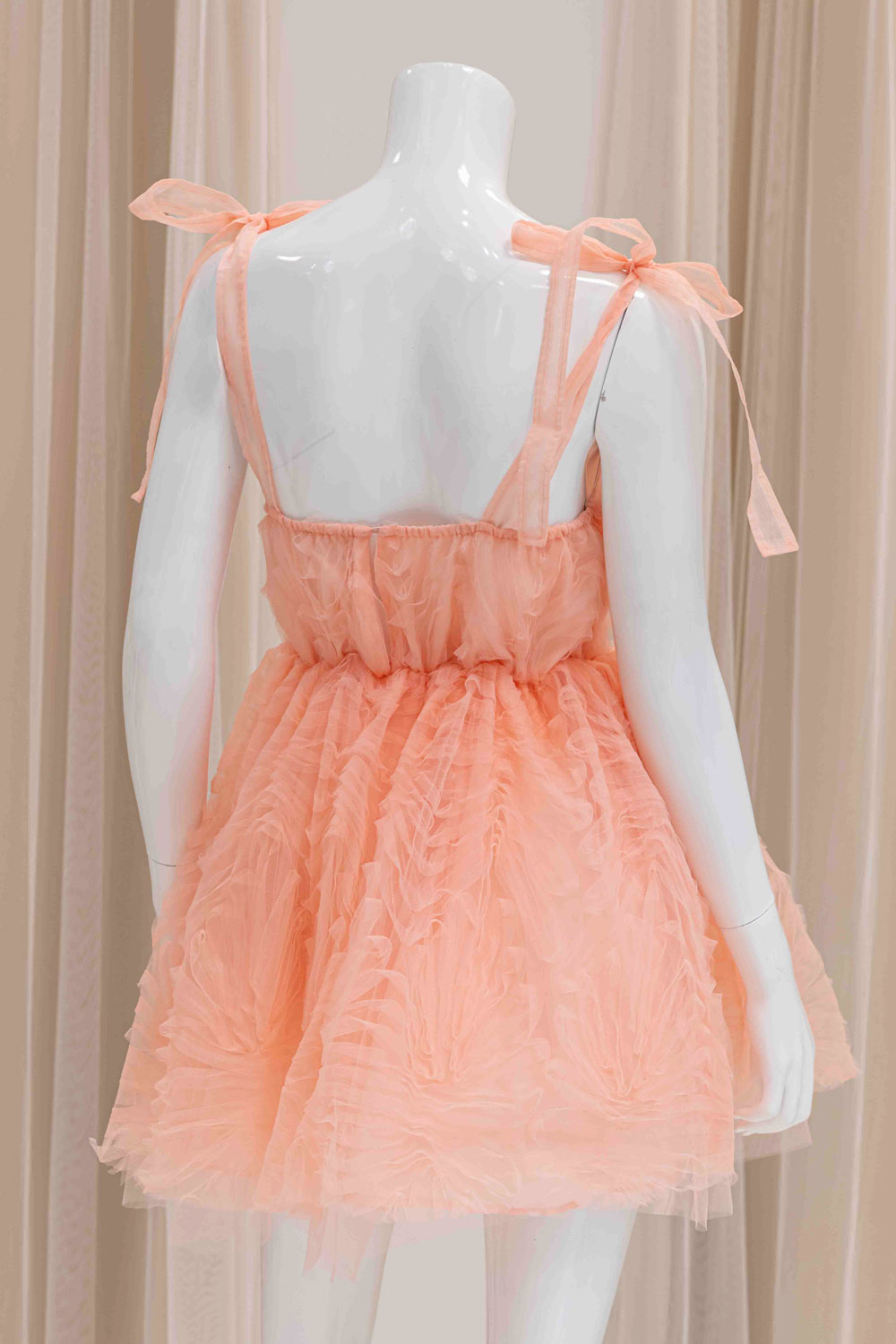 Diana Fit and Flare Dress in Peach