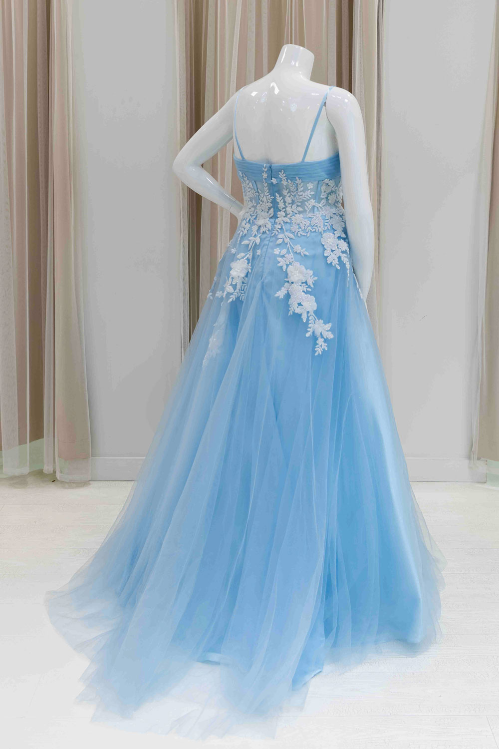 Baby Blue Tulle Ball Gown