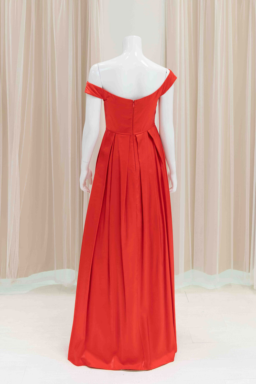 Simple Prom Dress in Red
