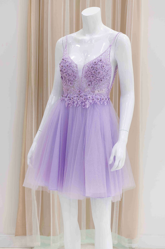 Lilac Short Sweet 16 Dress