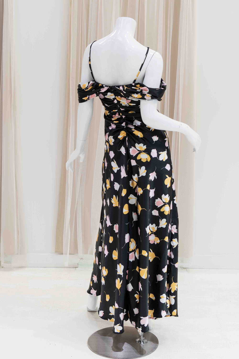 Unique Elevated Casual Satin Maxi Dress
