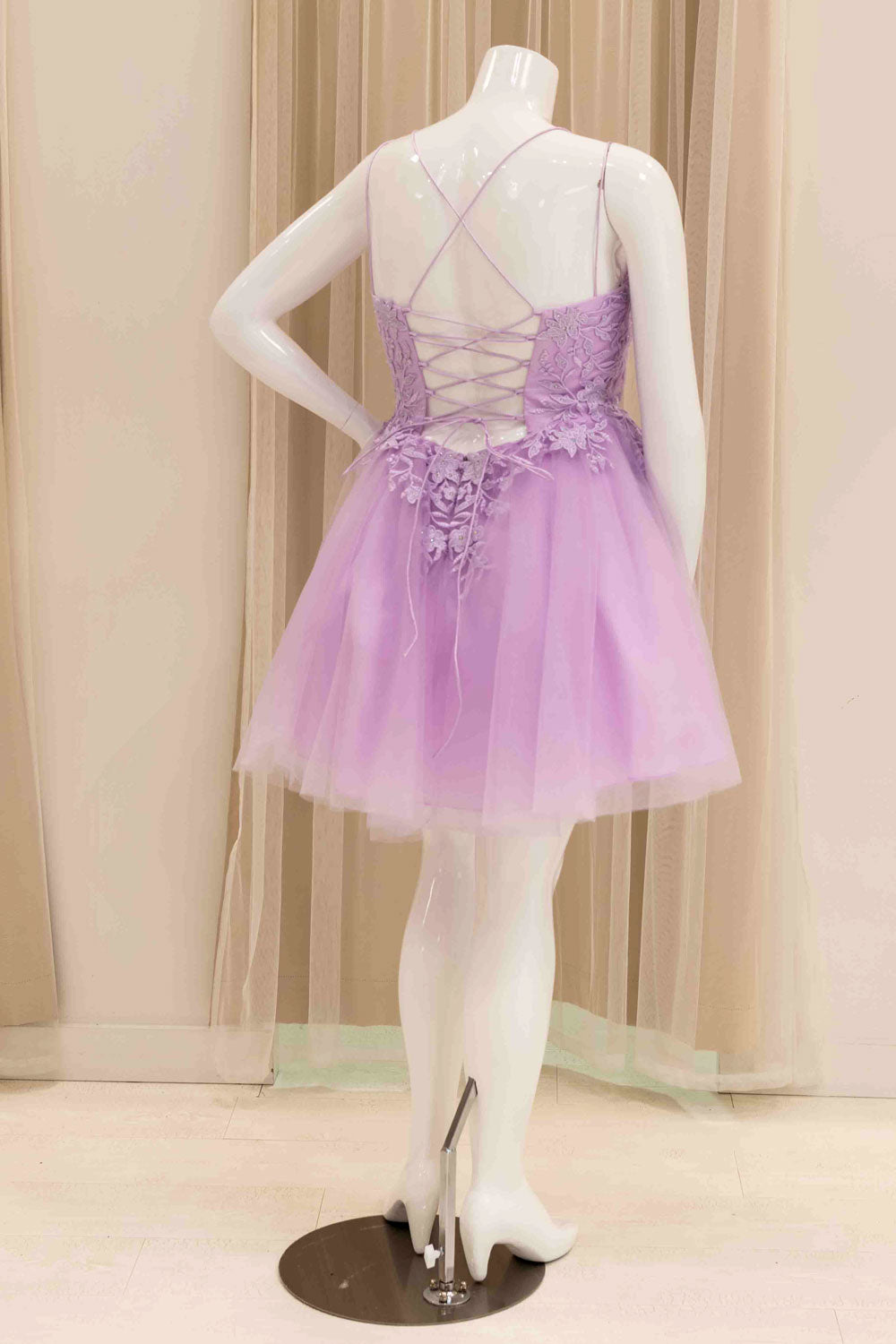 Short Dress for Sweet 16 in Lavender