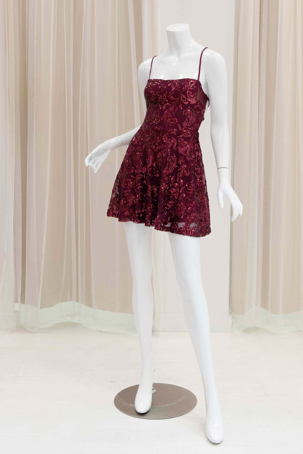 Burgundy Homecoming Dress