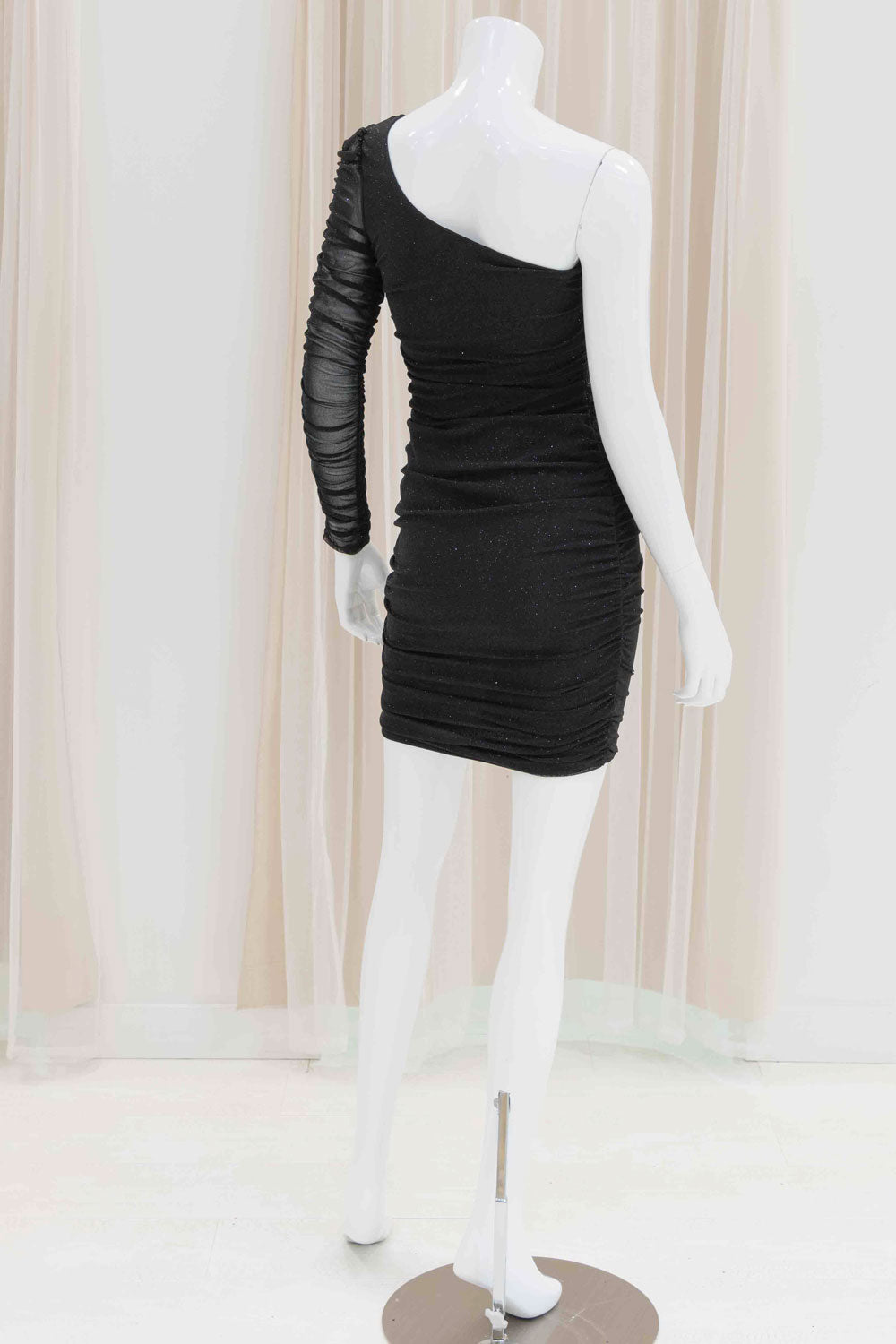 Short Tight Stretch Party Dress in Black