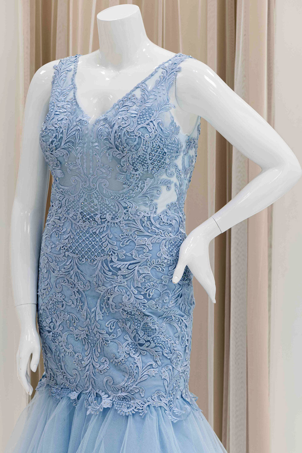 Formal Evening Gown in Light Blue
