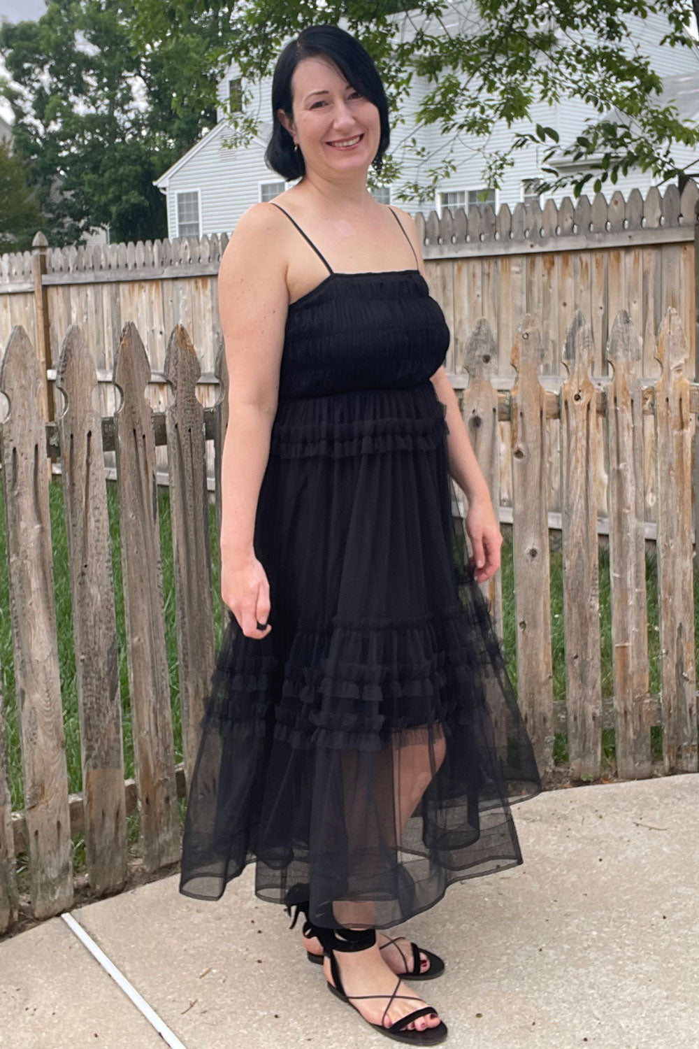 Summer Wedding Guest Dress in Black