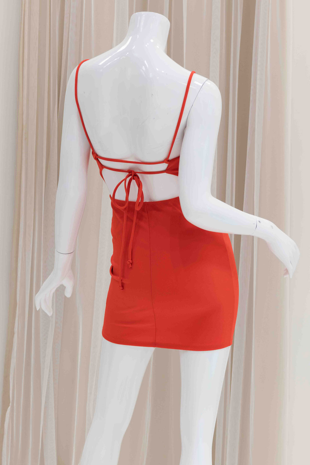 Orange Simple Party Dress