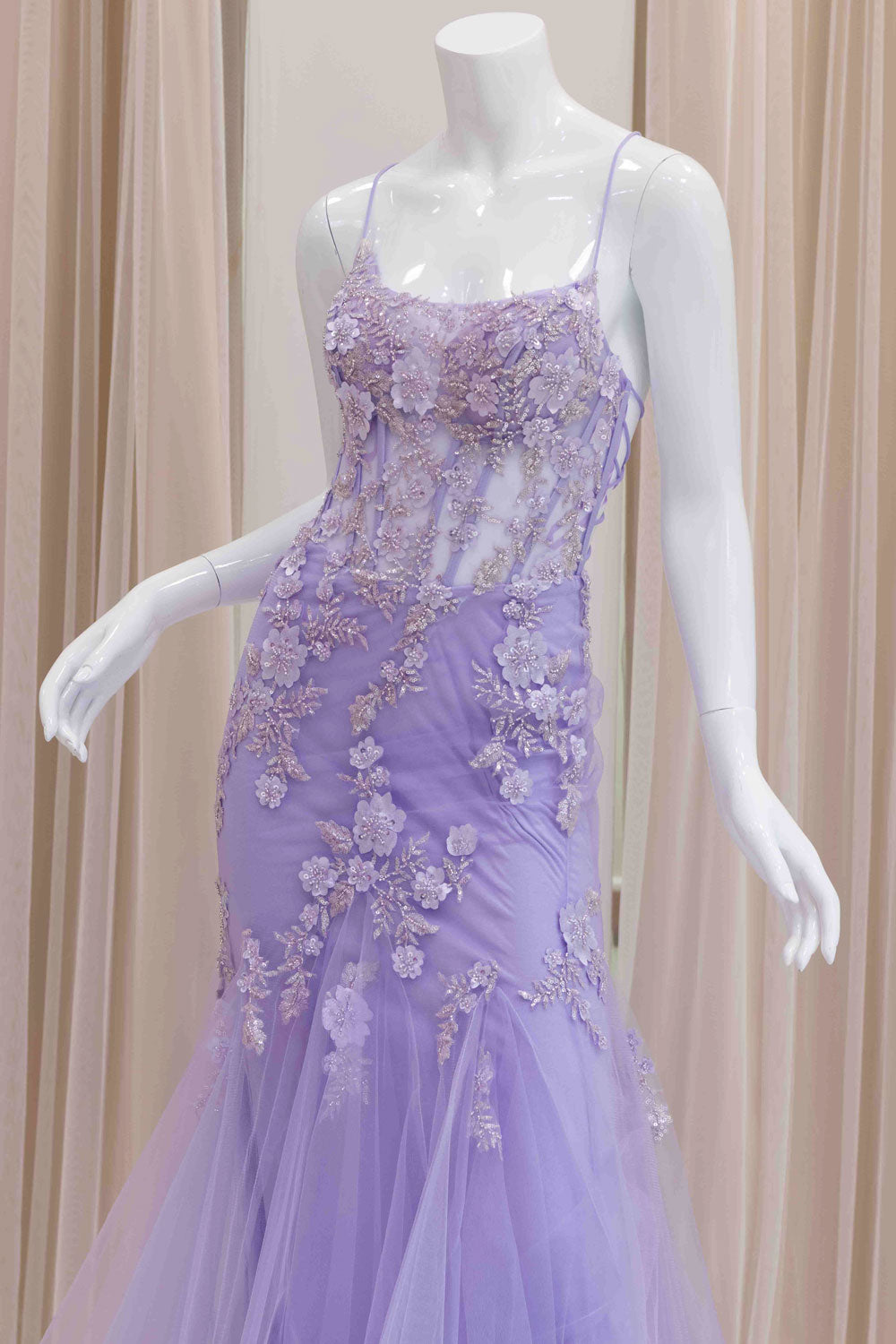 Lavender Mermaid Dress for Prom