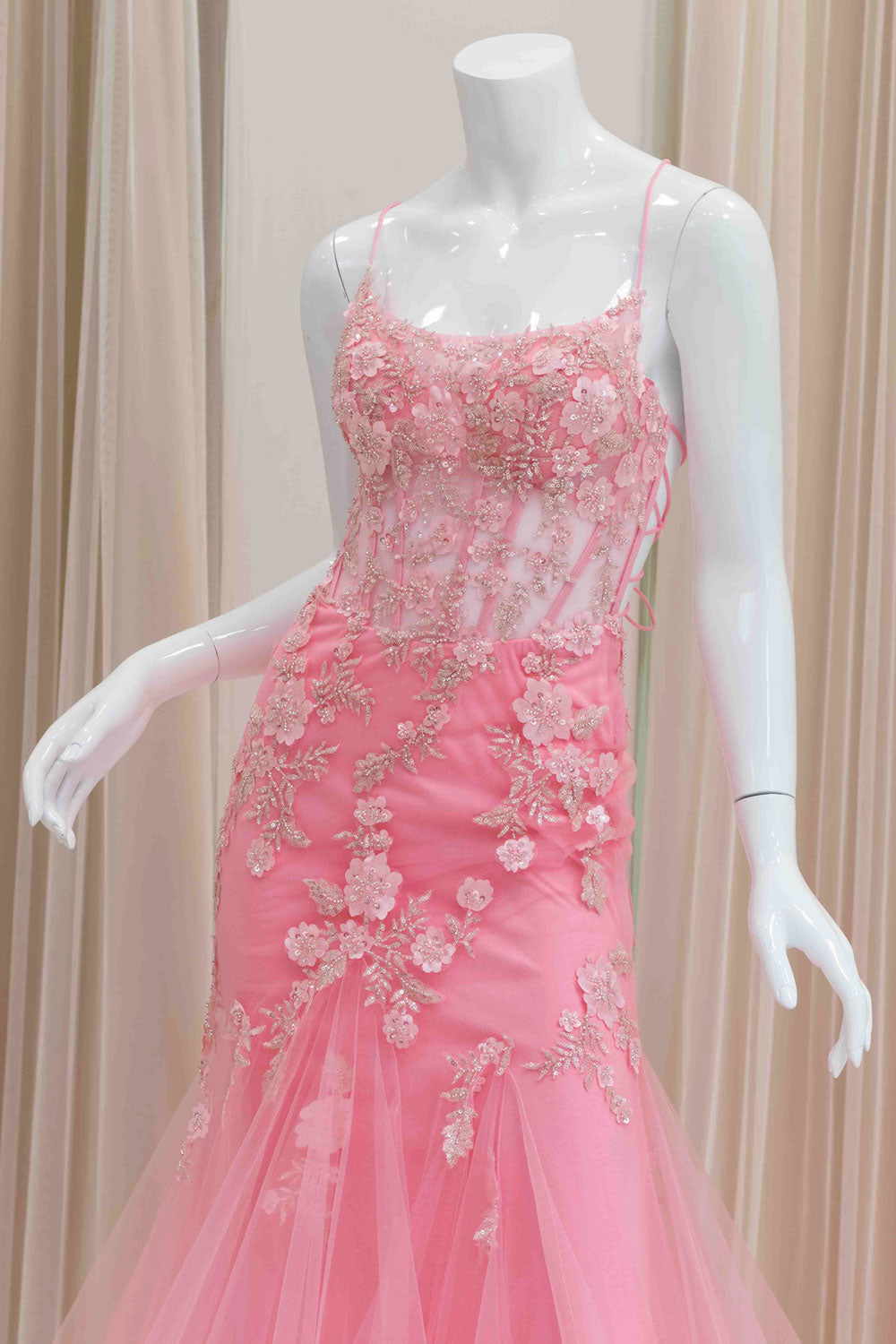 Baby Pink Enchanted Prom Gown