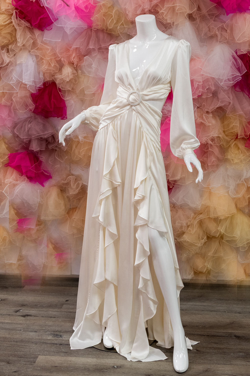 Rehearsal Dinner Satin Bohemian Maxi Dress