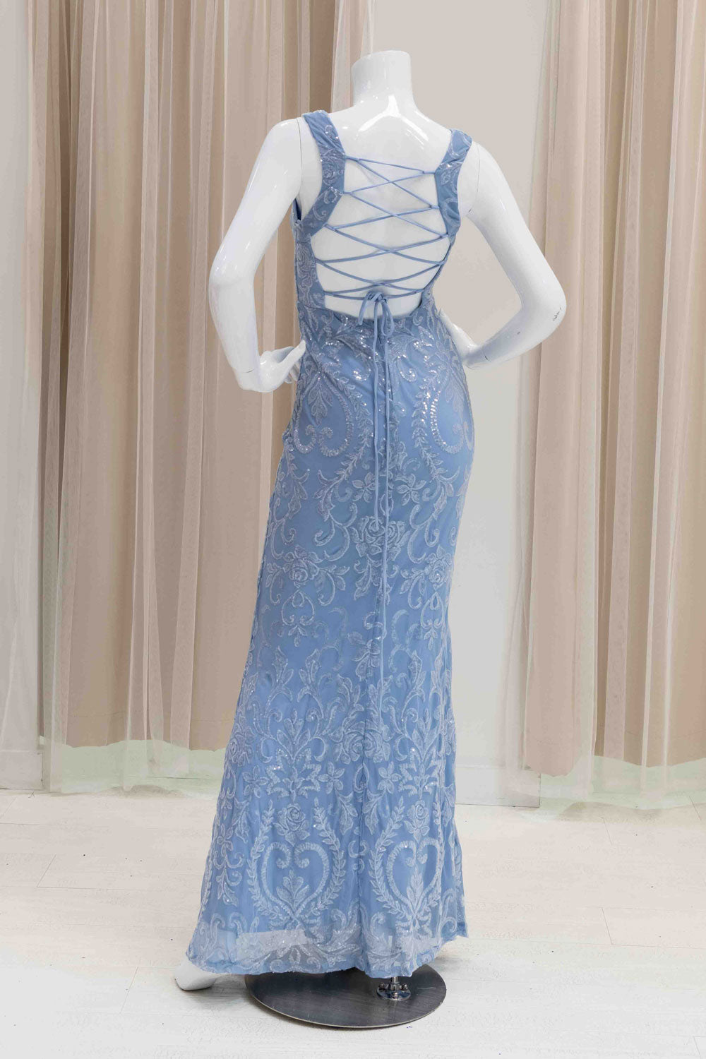 Light Blue Sequin Dress