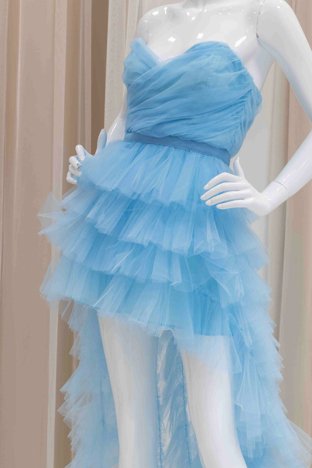 Fun Tulle Birthday Dress in Light Blue