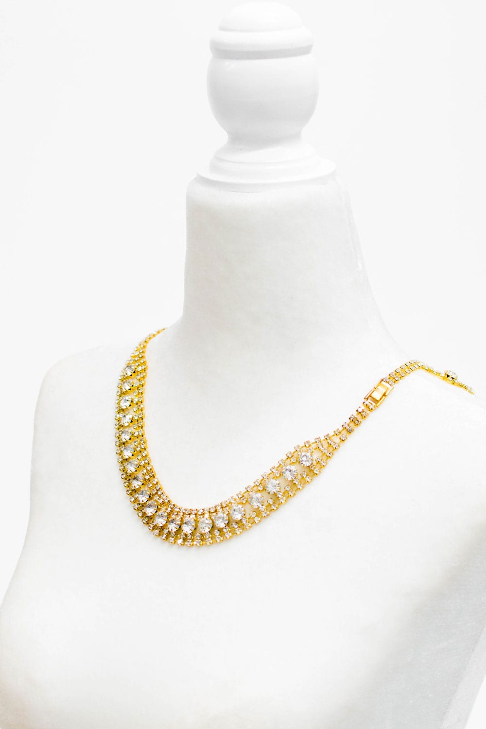 Large Gold Necklace for Backless dRess