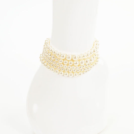 Simple Pearl Choker Necklace