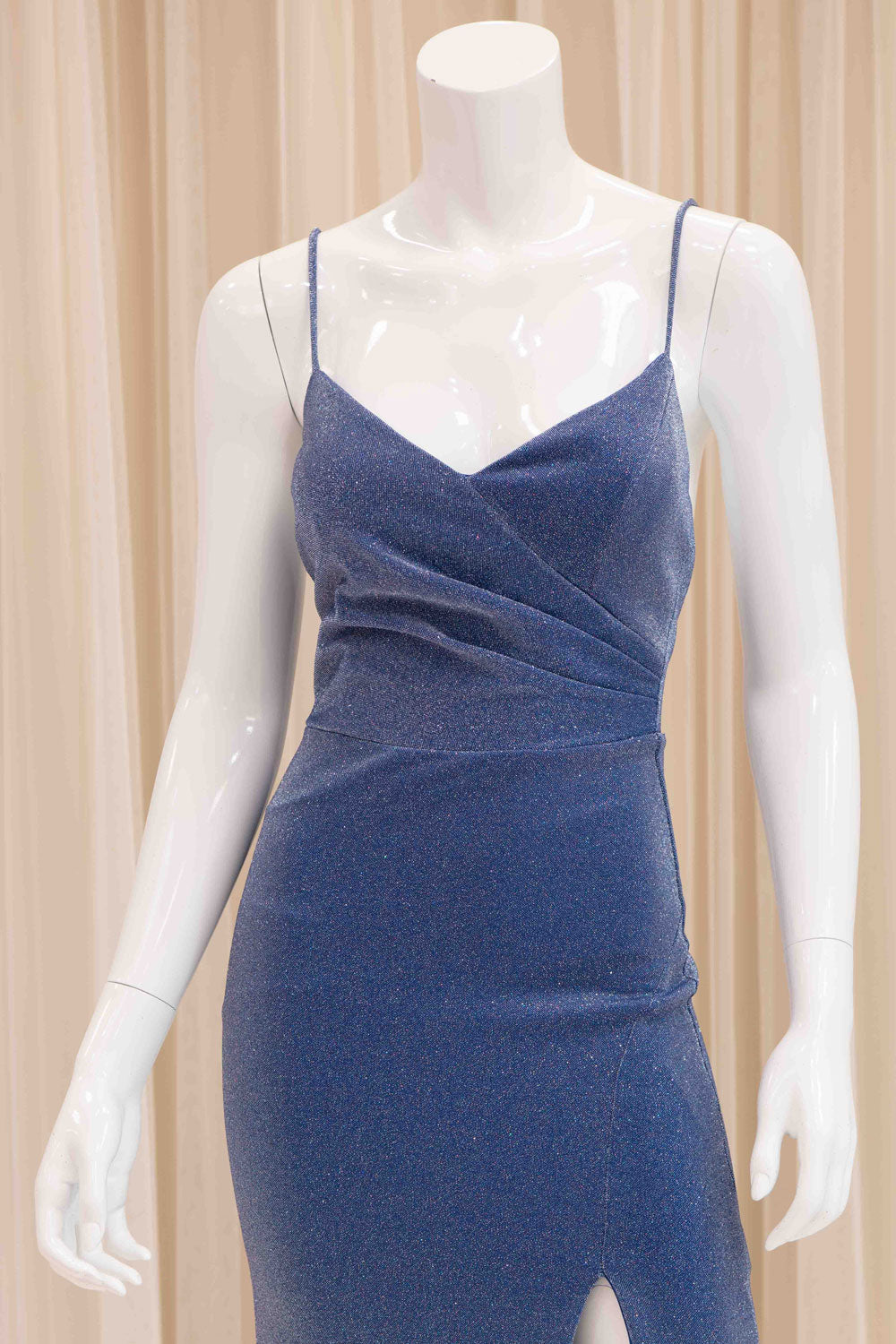 Cecilia Shimmer Evening Dress in Royal Blue