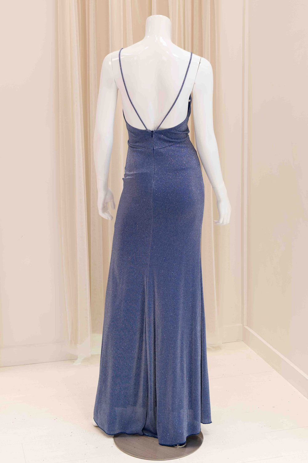 Cecilia Shimmer Evening Dress in Royal Blue