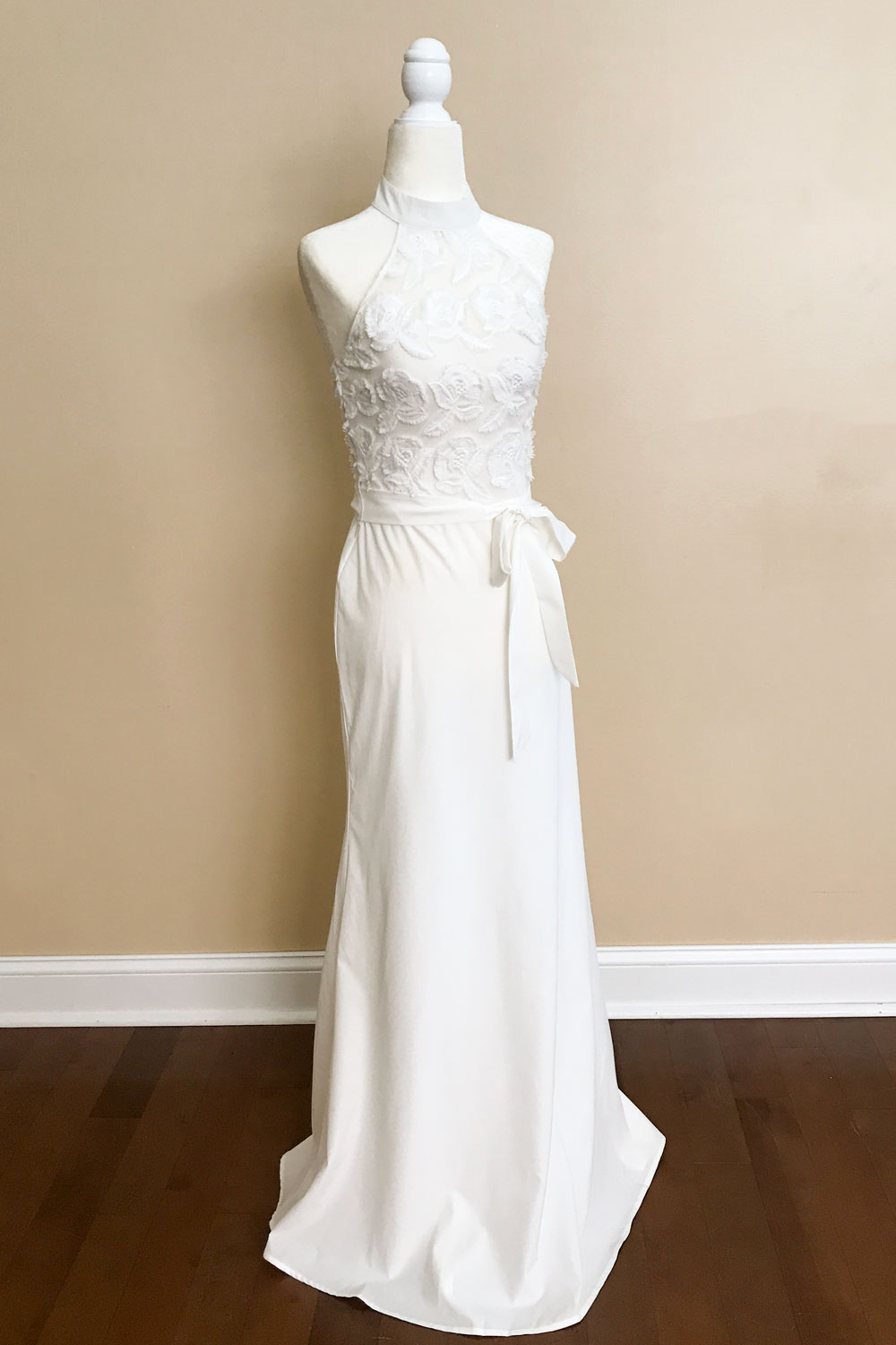 White Simple Bridal Gown