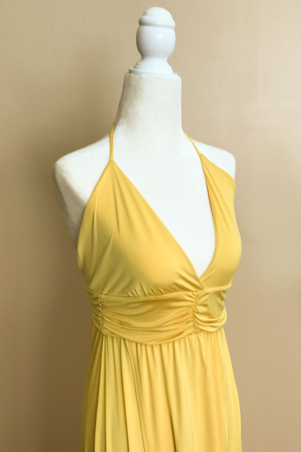Summer Yellow Full Length Dress