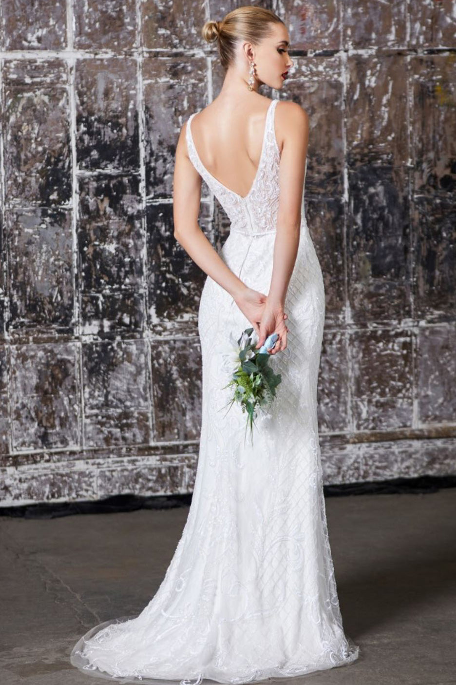 Alexis Beaded Bridal Gown in White