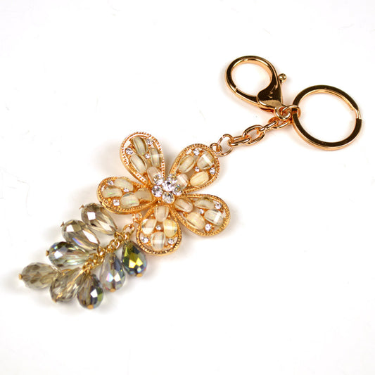Crystal Flower Key Chain