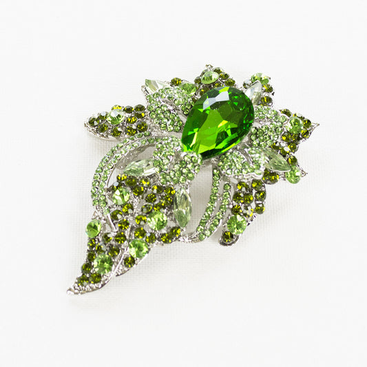 Wild Flower Crystal Brooch