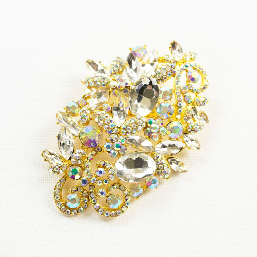 Wild Garden Crystal Brooch